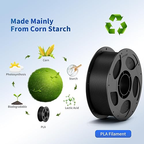 Miniatura 7 de ANYCUBIC Filamento PLA para impresora 3D de madera, filamento PLA de impresión 3D, precisión dimensional +- 0.001 in, carrete de 2.2 libras, madera