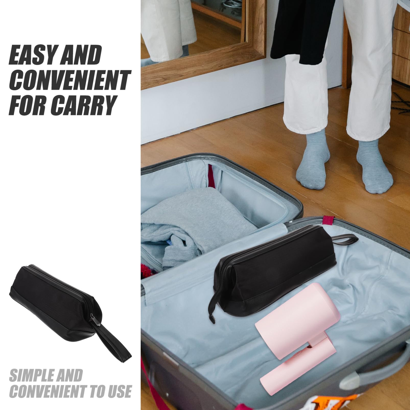 Borsa Per Asciugacapelli in Pu Custodia Da Viaggio Per Asciugacapelli Borsa Organizer Per Strumenti Per Styling Dei Capelli Facile Da Appendere e Salvaspazio