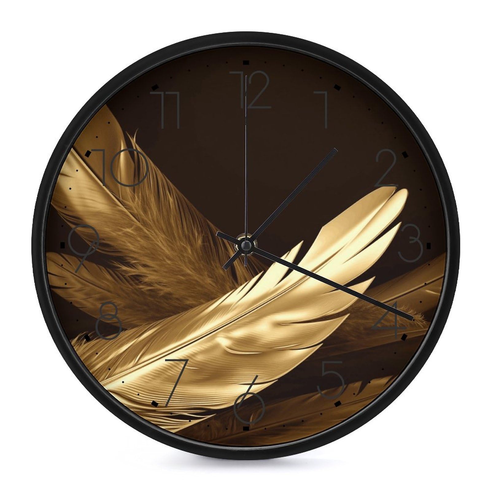 Horloge murale sans tic-tac ronde 25 cm, finis les bruits de pendule dans la cuisine
