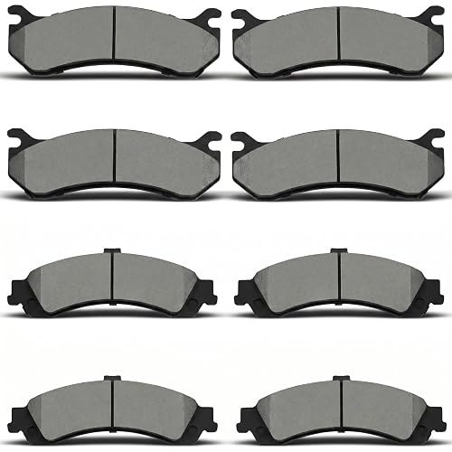 D785 D834 Front Rear Ceramic Brake Pads Sets Fit For Cadillac Escalade ESV/EXT,For Chevy Avalanche 1500/Silverado 1500/Suburban 1500/Tahoe,For GMC Sierra 1500/Yukon/Yukon XL 1500