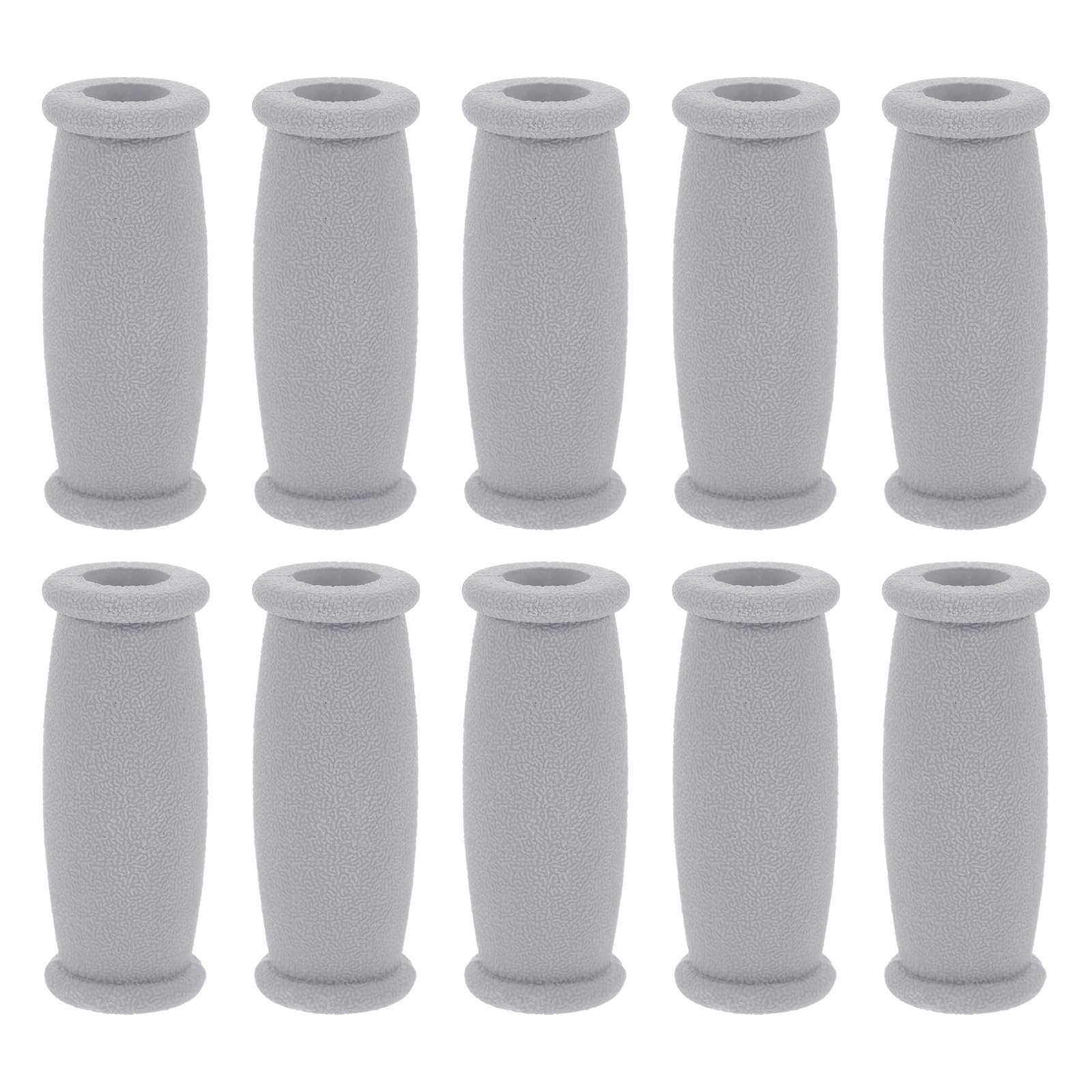 10pcs Gray TPR Crutch Hand Grips Replacement Accessories with Underarm Cushions for Standard Aluminum Crutches, Medical Support Pads for Enhanced Comfort and Mobility Aid