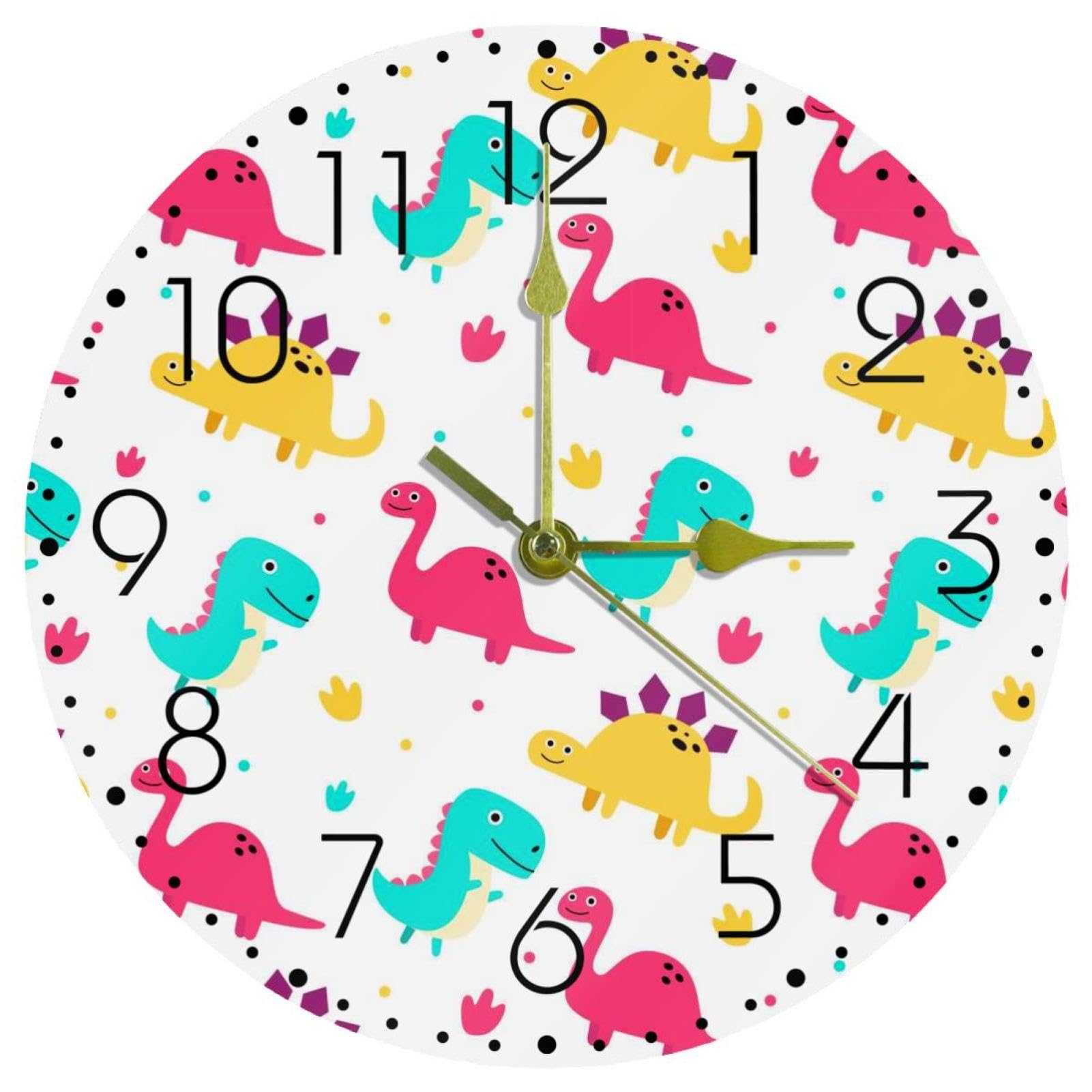 Horloge murale moderne en acrylique coloré objet déco salon