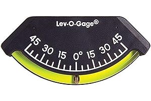 201-F Lev-o-gage Inclinometer for Jeep, Truck, RV, Camper, and Boat by Sun Company