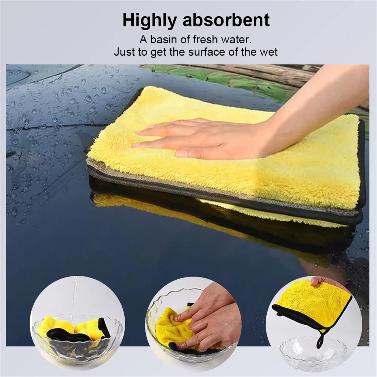 Auto-Trocknungstuch 10–20 Stück Reinigungstücher, weiche Waschlappen, Mehrzwecktücher for Auto, Zuhause und den täglichen Gebrauch(30x60x15pcs)
