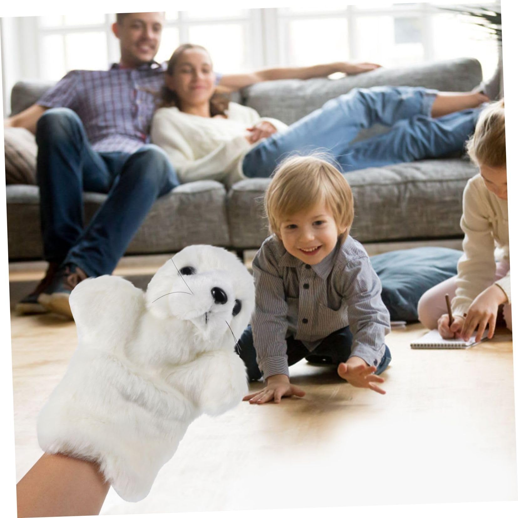 Toyvian 6pièces Marionnettes à Doigts Animaux pour Jouets Éducatifs De Rôle Amusants
