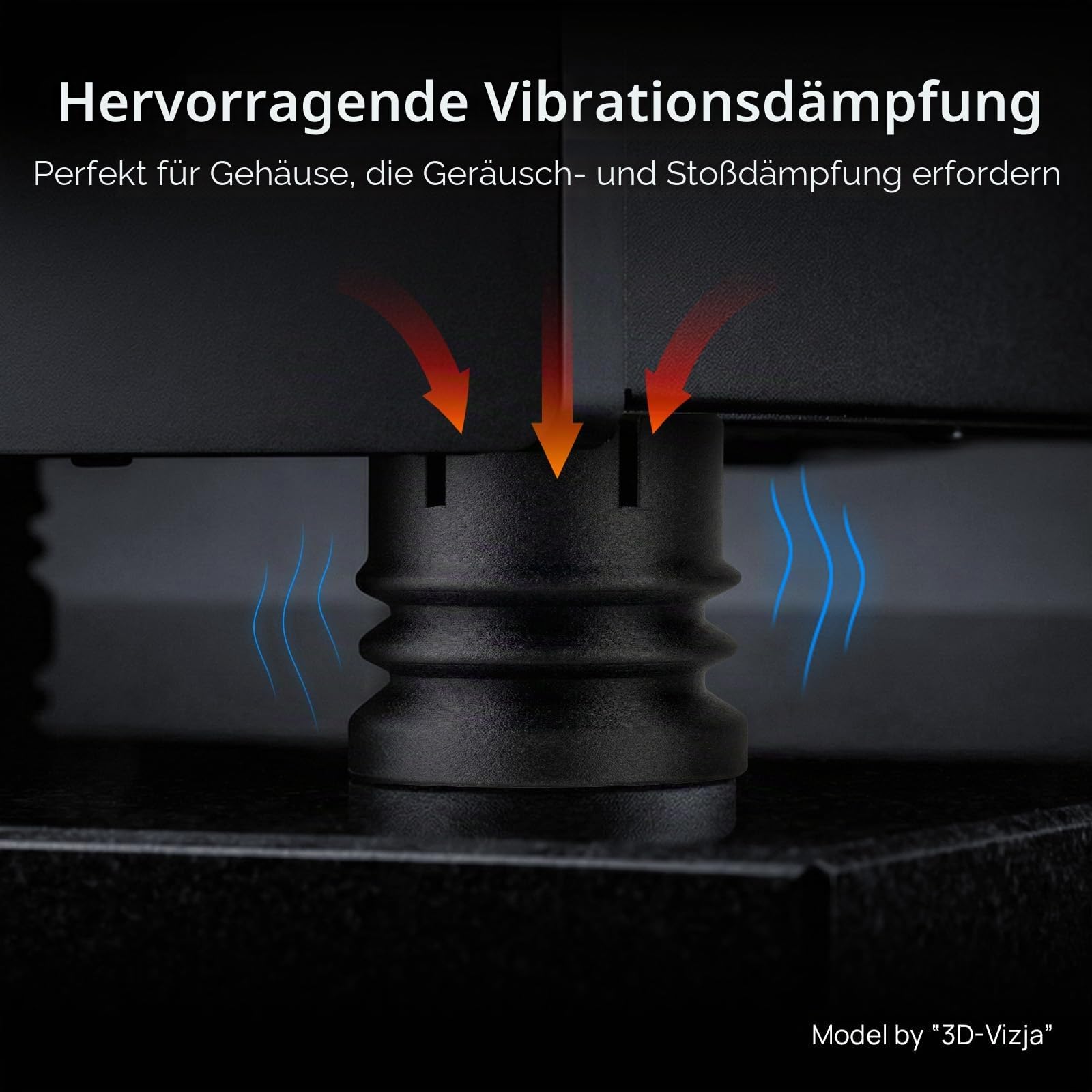 Siraya Tech Fibreheart TPU-GF 3D-Drucker-Filament, glasfaserverstärktes TPU, extrem geringe Verzugstendenz und leicht zu drucken, hohe Schlagfestigkeit, vibrationsdämpfend (Schwarz, 1 kg)