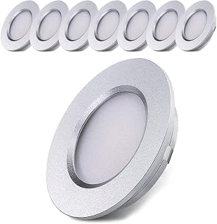 LED RV Lights 12V LED Lights Camper Interior Lights 4000K Waterproof Ultra-Thin Dimmable LED Ceiling Lights for Motorhome Sailboat Yacht 8 Pack Natural White