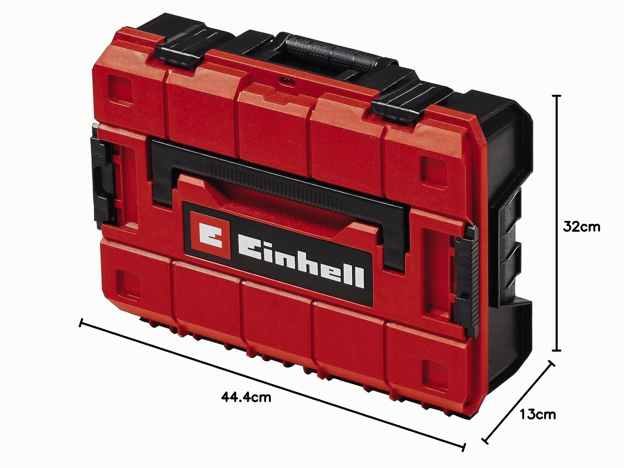 Einhell Sistema di valigette E-Case S-F (per la conservazione degli attrezzi, misure esterne 44x32x13 cm, carico max. 25 kg, impermeabile, impilabile, incl. gommapiuma a incastro)