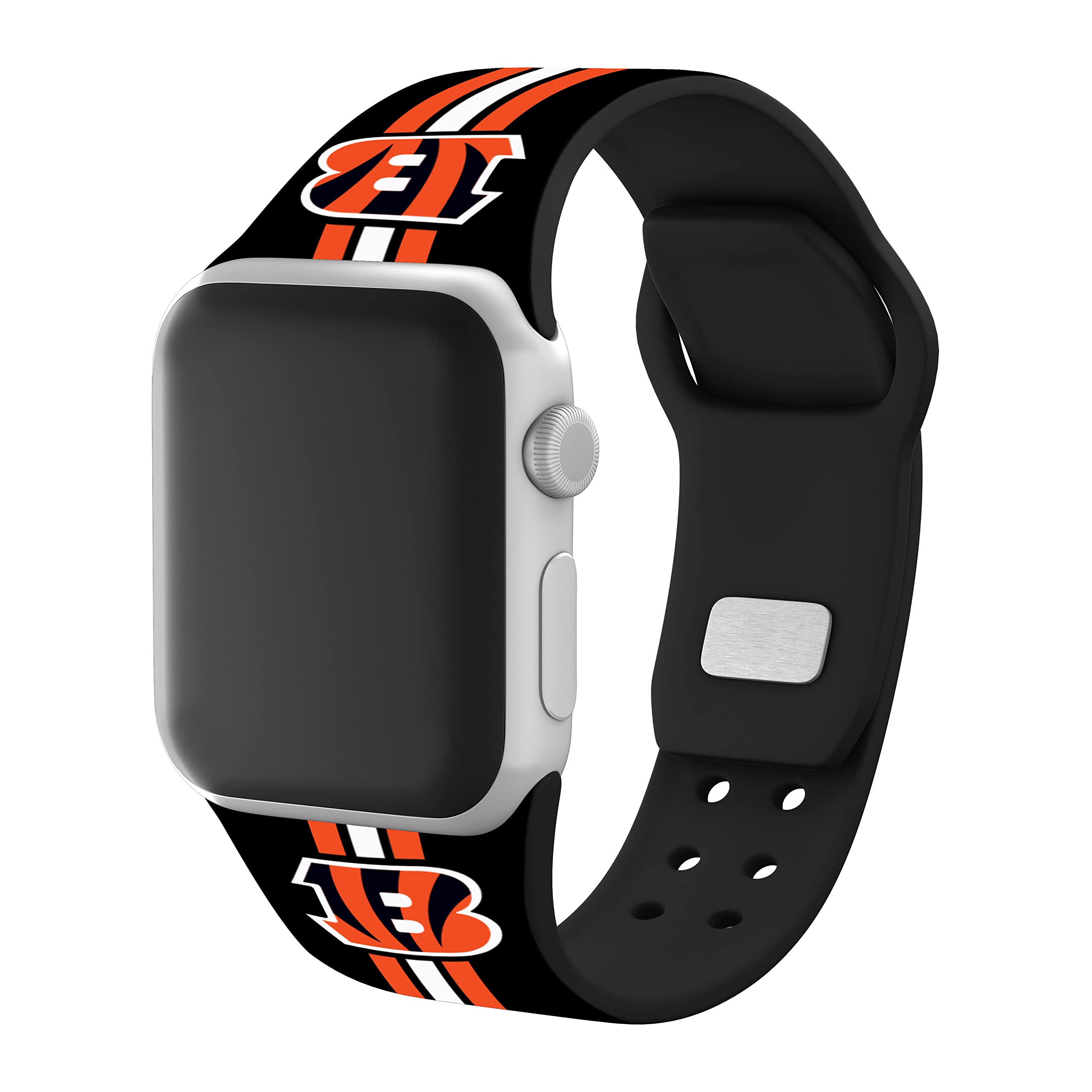 Game Time Cincinnati Bengals HD Combo Package Compatible with Apple Watch and AirPods Gen 1&2 (38/40/41mm Long)