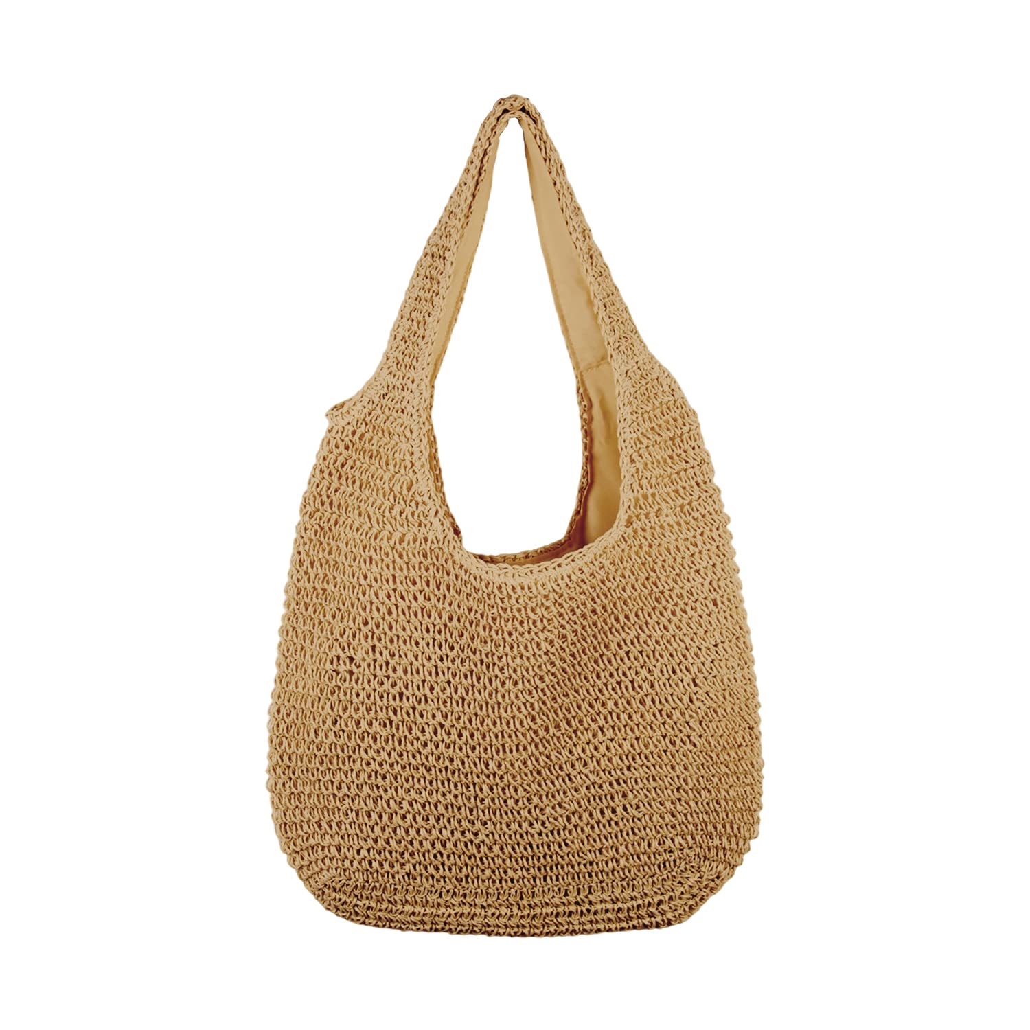 SUKUTU Borsa da Spiaggia Grande in Rattan di Paglia da Donna Borse Hobo Borsa da Donna in Paglia intrecciata a mano Estiva