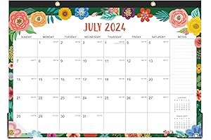 2024-2025 Desk Calendar - July 2024 - Dec. 2025, Large Desk Calendar...