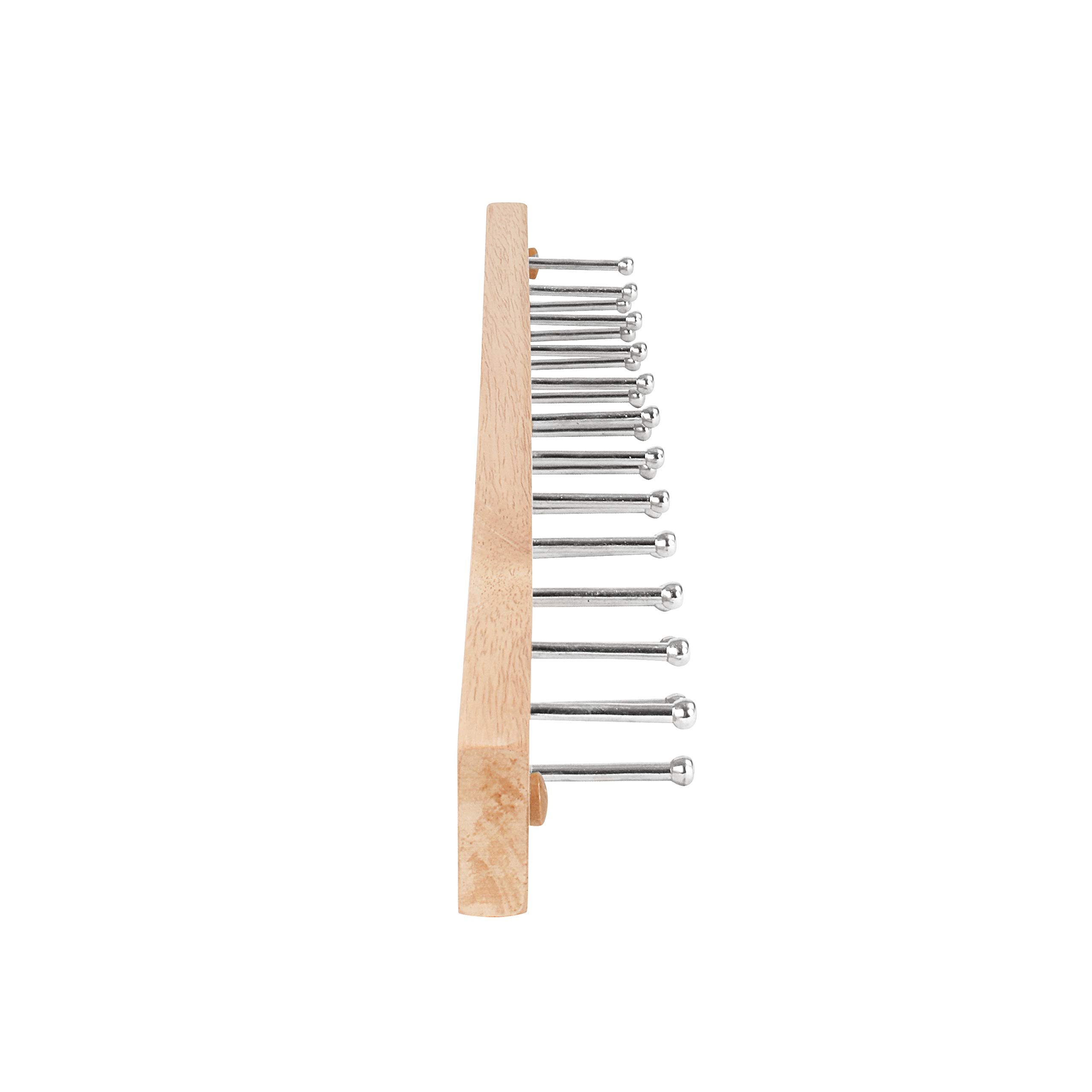 Spectrum Diversified Tie and Belt Holder Wall Mount 24 Pieces Wood Natural, Natural Wood - Image 4