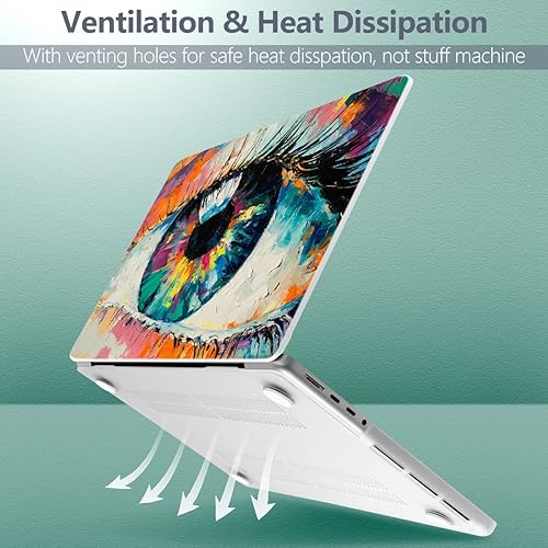 Miniatura 89 de Batianda Funda para MacBook Pro M4 de 16 pulgadas 2024 2023 2021 modelo A3403 A2991 con chip M3 M2 Pro/M1 Max, carcasa rígida de plástico
