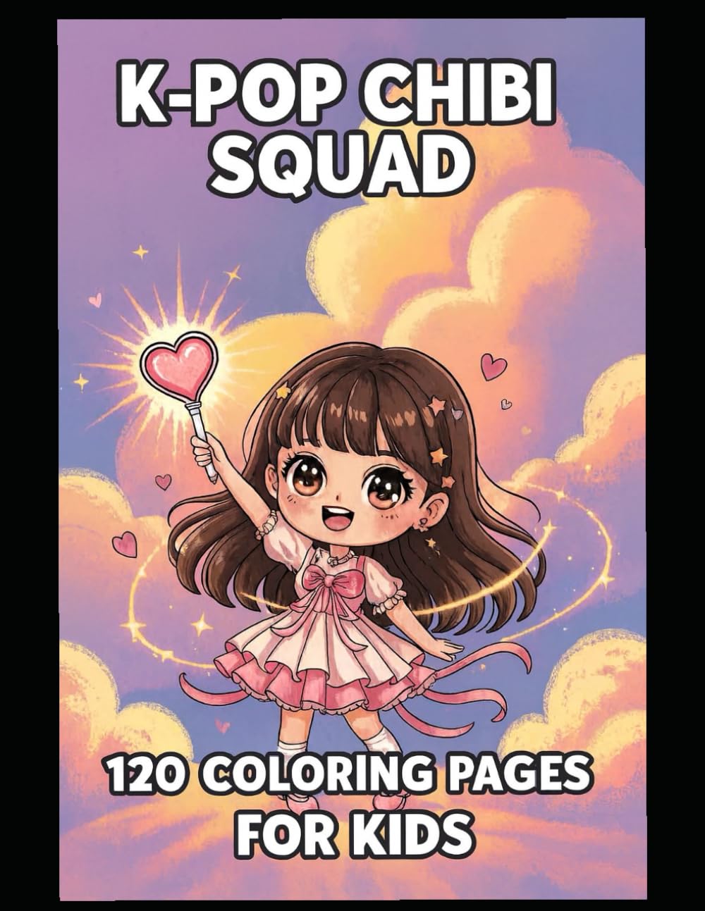 K-Pop Chibi Squad: 120 Coloring Pages For Kids