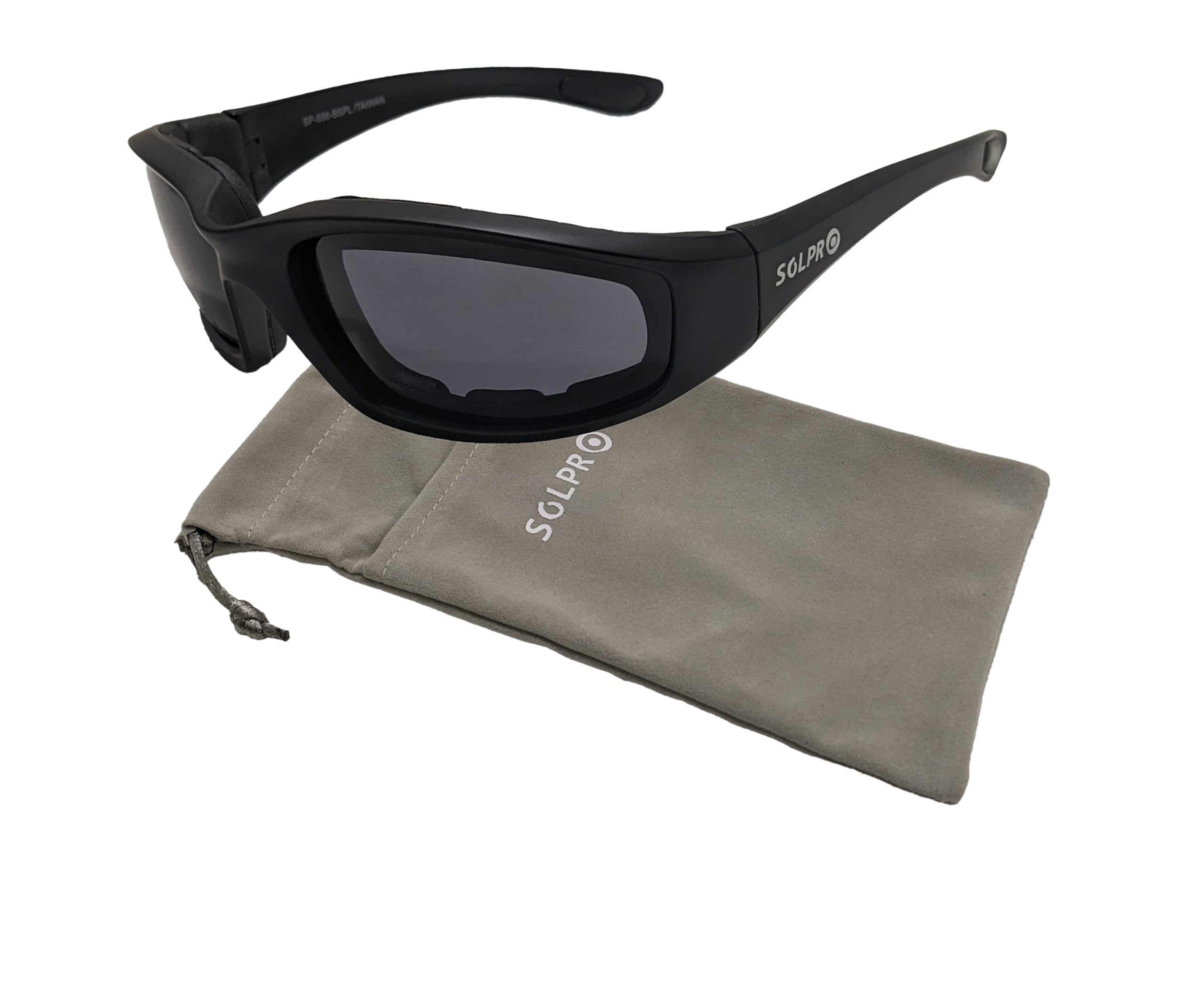 Motorcycle Riding Glasses Padded Polarized Lens TR90 Floating Frame for Outdoor Activity Sports And Fishing