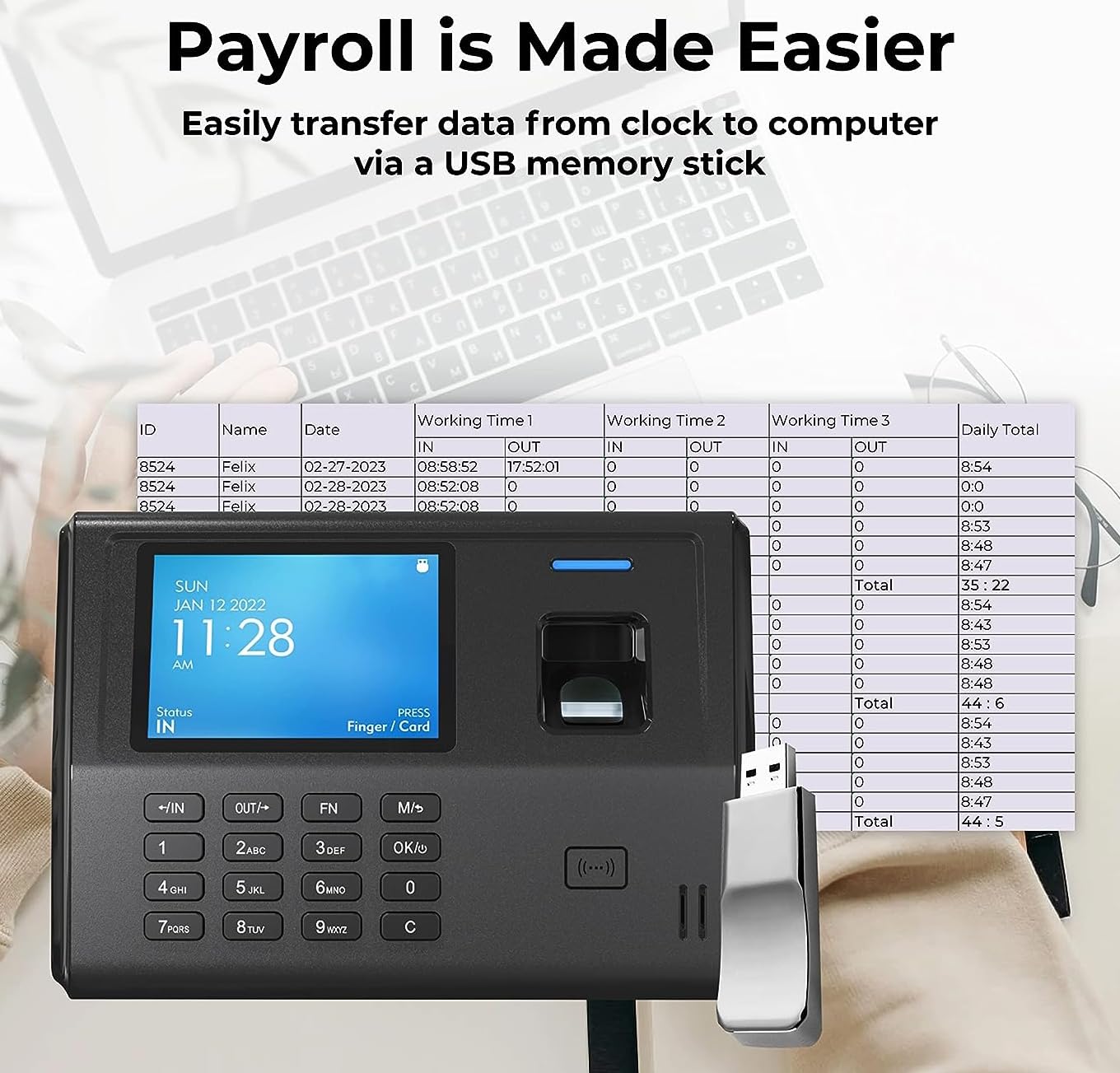 Dimensioni e caratteristiche dell'ANVIZ EP300