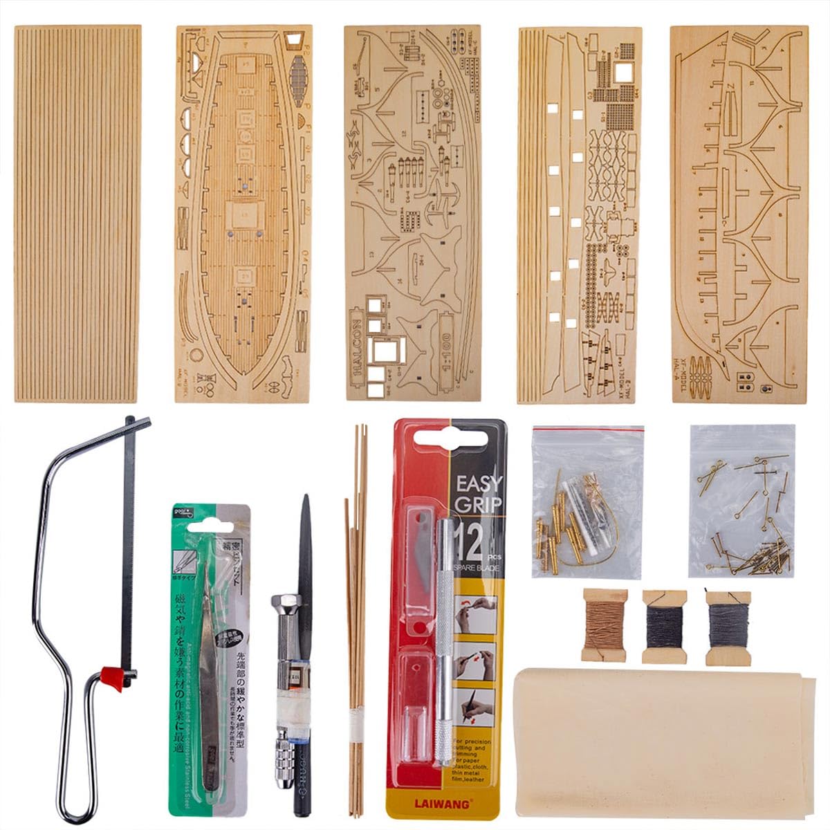 Puzzle in legno 3D per adulti, 1/200, sezione trasversale 3D, set da costruzione, 120 + pezzi, montaggio fai da te, puzzle 3D, in legno, nave a vela, barca a vela, steampunk, modello in legno 3D