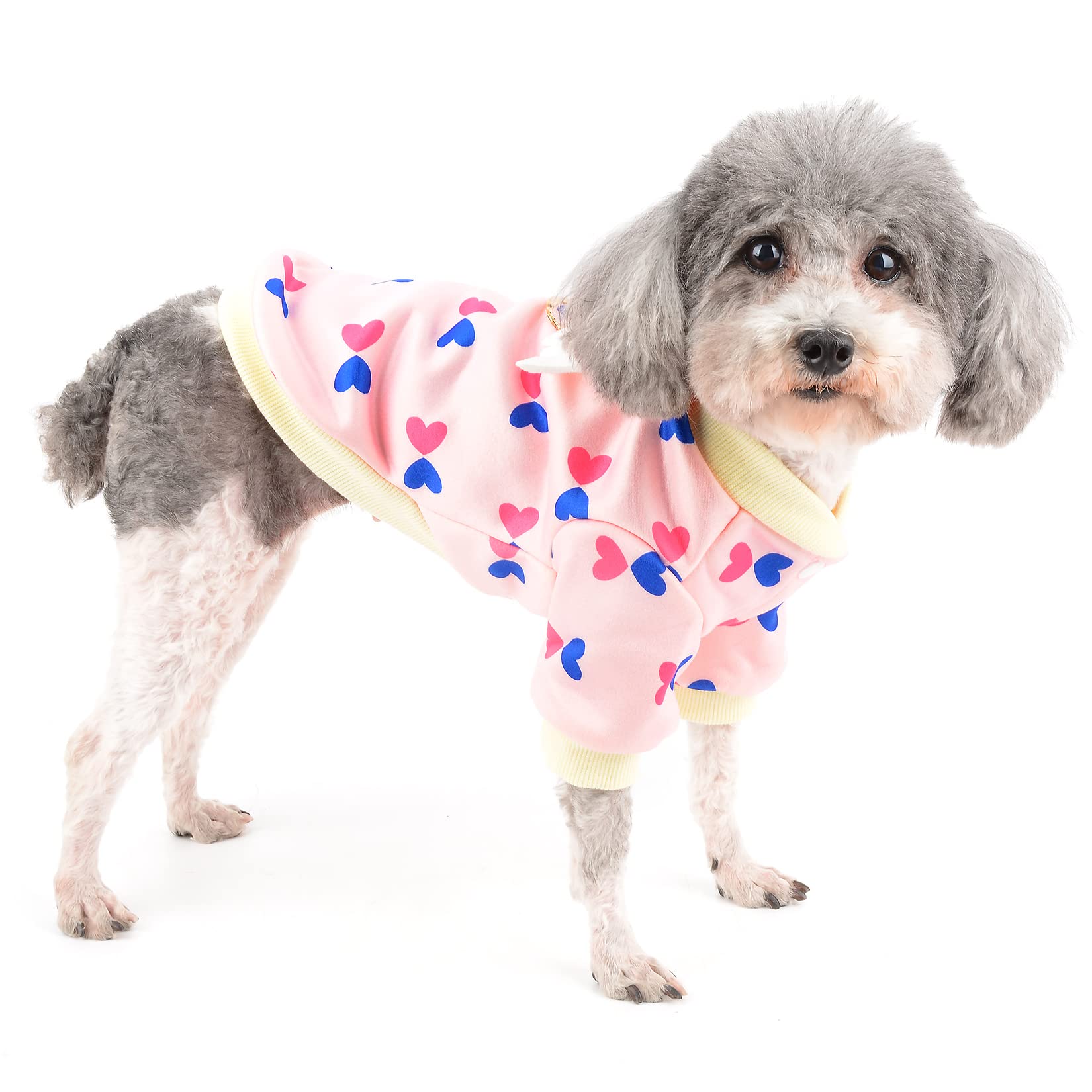 LovinPet XXL Hundepullover Mit Flanell – Tierprint Design, Warm & Weich Für Große Hunde Im Winter (Rosa)