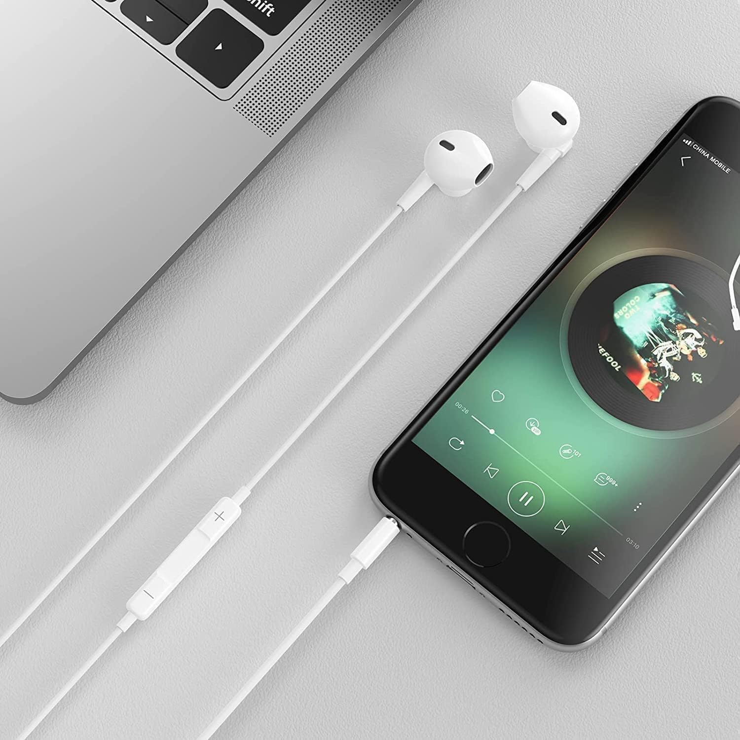 2 Pack Apple Earbuds/iPhone Headphones/Earphones with 3.5mm Plug [Apple MFi Certified] (Built-in Microphone & Volume Control) Compatible with iPhone/Pad/Android/Computer/MP3/4/Other 3.5mm Jack Devices — view 6
