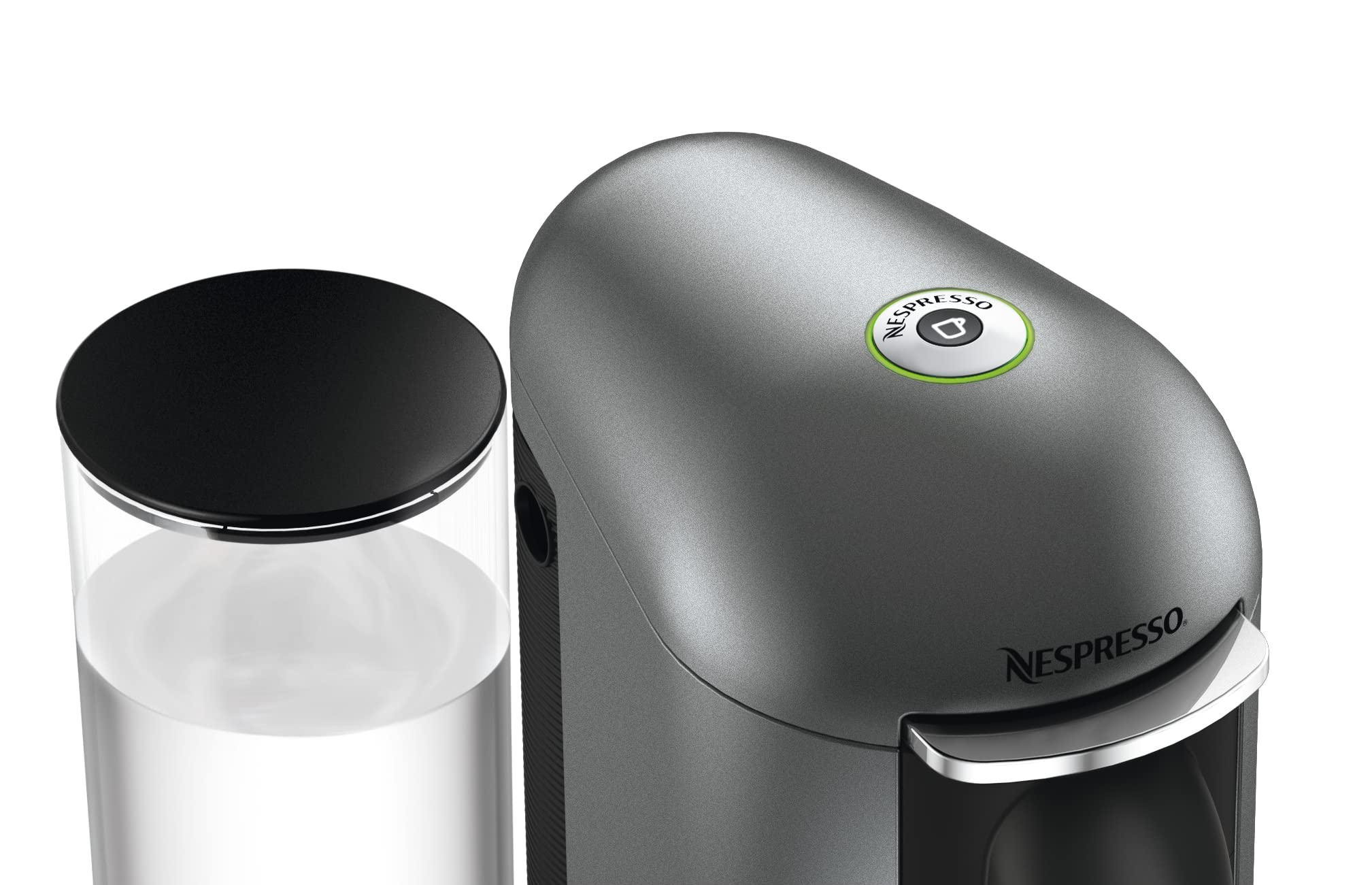Krups Nespresso Vertuo Plus Machine à café Capacité du réservoir : 1,7 l Titanium/acier inoxydable.