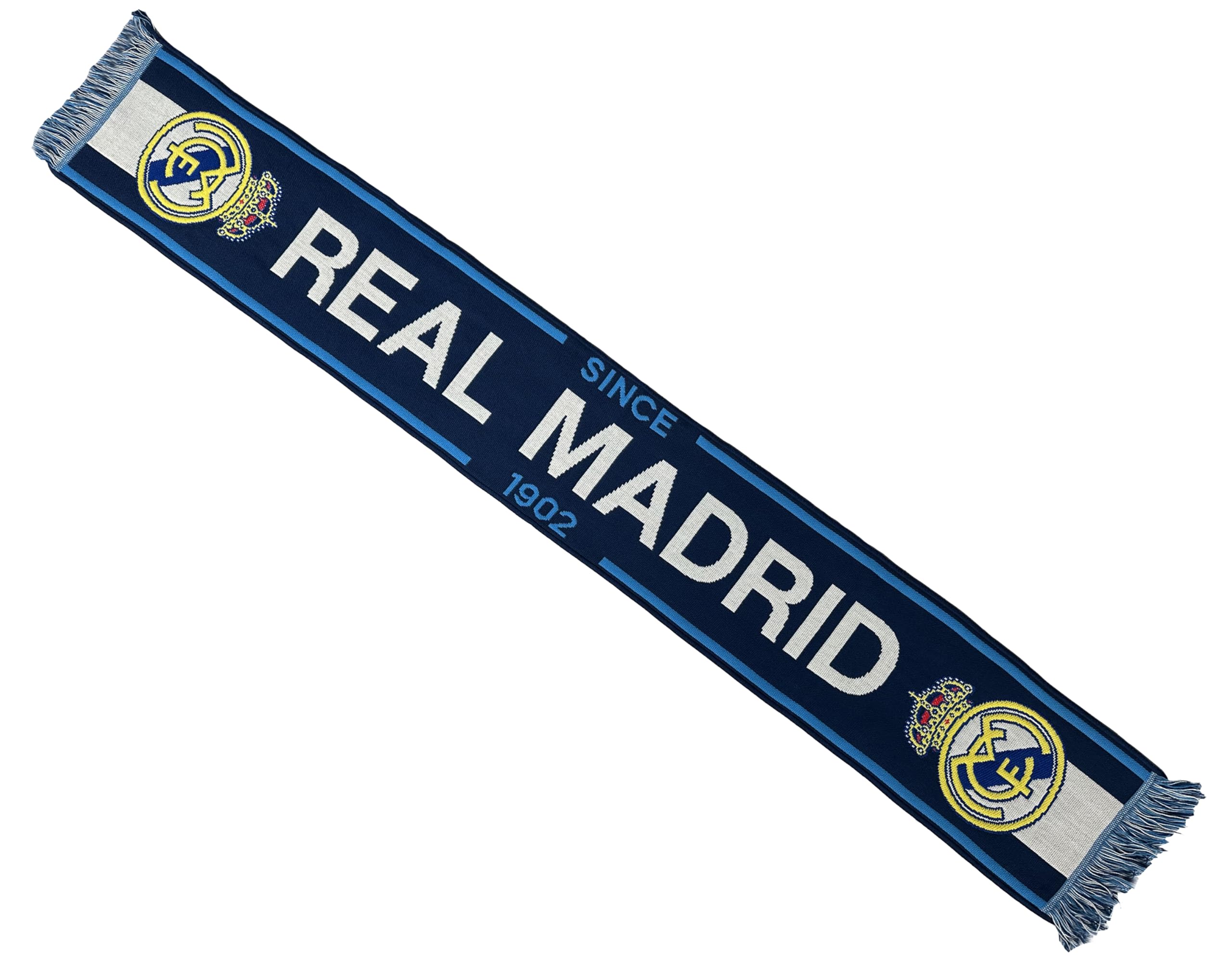 Real Madrid Navy Blue Real Scarf – Official Collection 140 Cm, 140 Cm