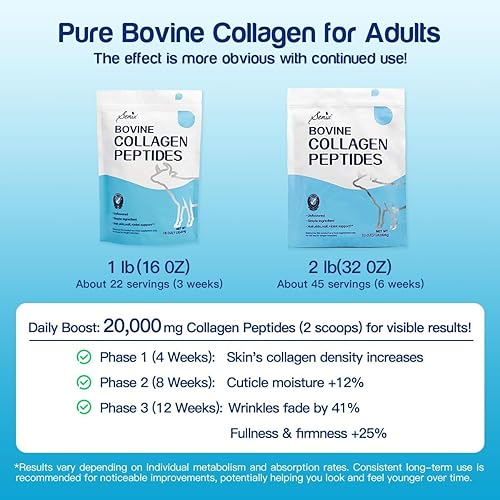 Miniatura 6 de Semix Polvo de péptidos de colágeno Polvo de colágeno hidrolizado de origen natural Apoyo para el cabello, la piel, las uñas y las articulaciones