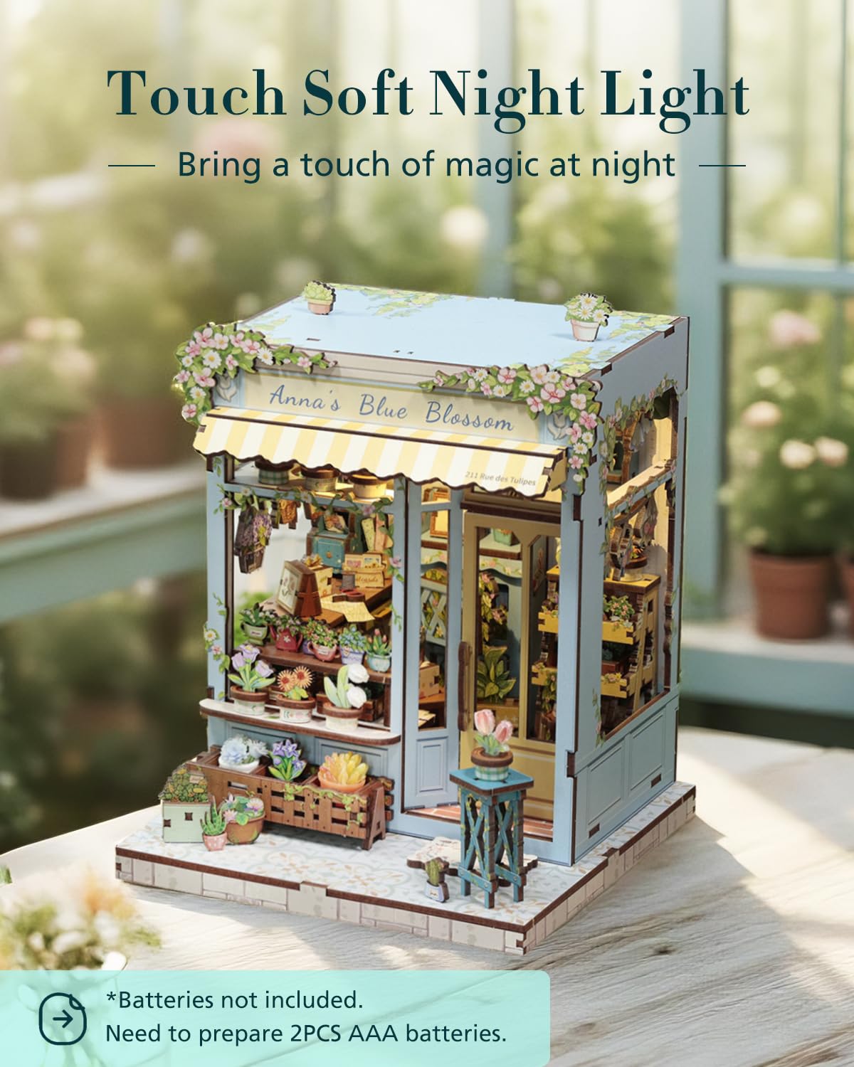 Cutefun Book Nook Kit - Case delle bambole con Luci LED per Adulti, Modello Creativo Casa delle Bambole - Set Decorativo per Scaffali con Inserti, Appassionati di e Collezionisti