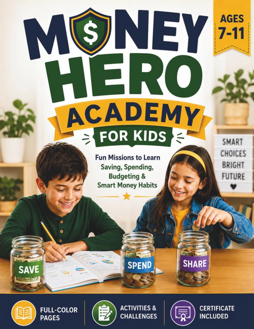 Money Hero Academy for Kids: Fun Missions to Learn Saving, Spending, Budgeting and Smart Money Habits