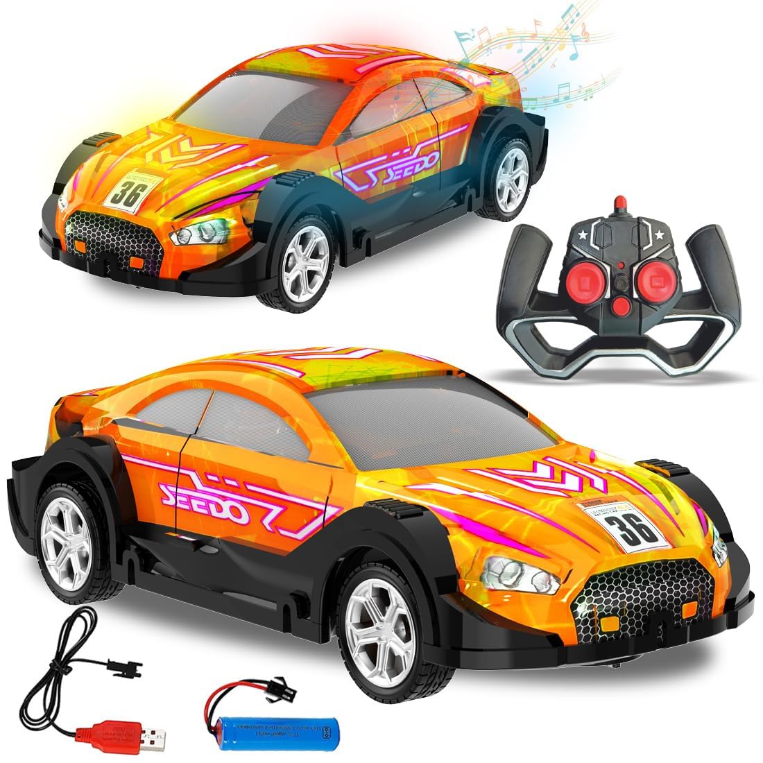 Wembley Dazzling Remote Control Car For Kids Rc Car Usb