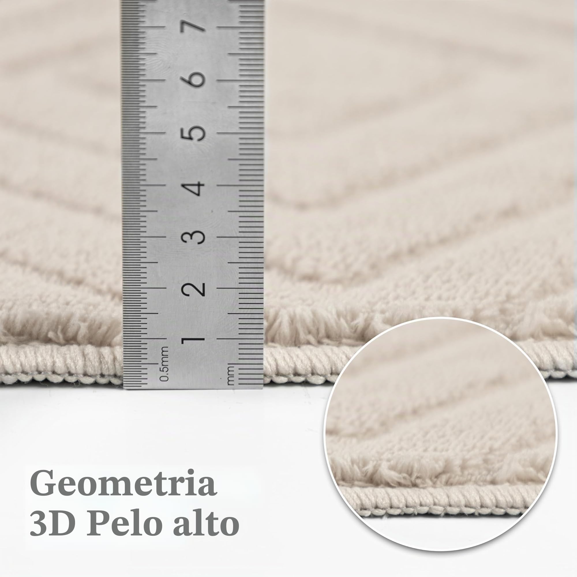 Capslpad Tappeto Beige 200x300cm antiscivolo moderno tappeto morbido lavabile per soggiorno ufficio sala da pranzo camera da letto