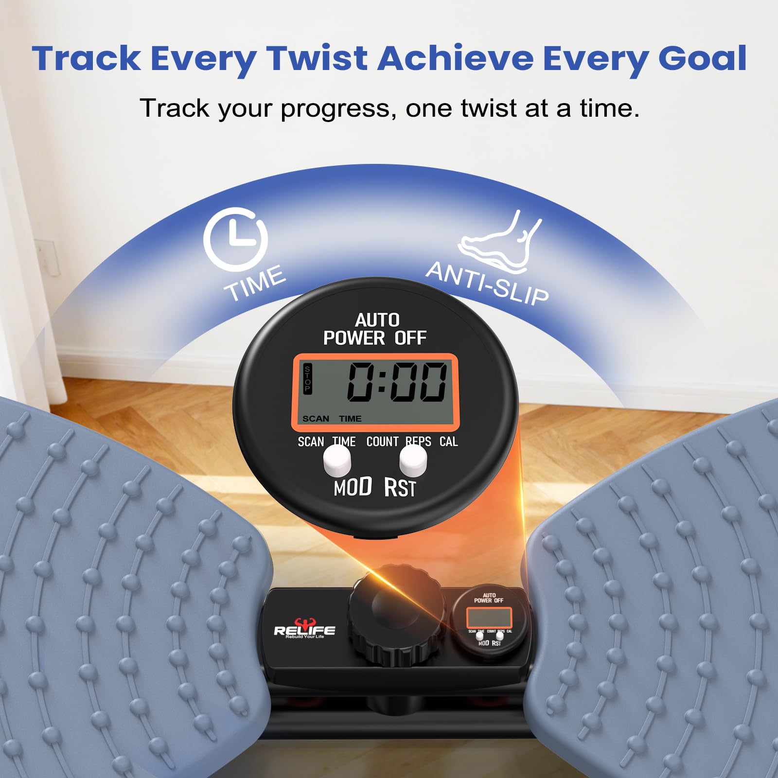Spine Twist Trainer, Taille Trainer Machine Digitale Timer