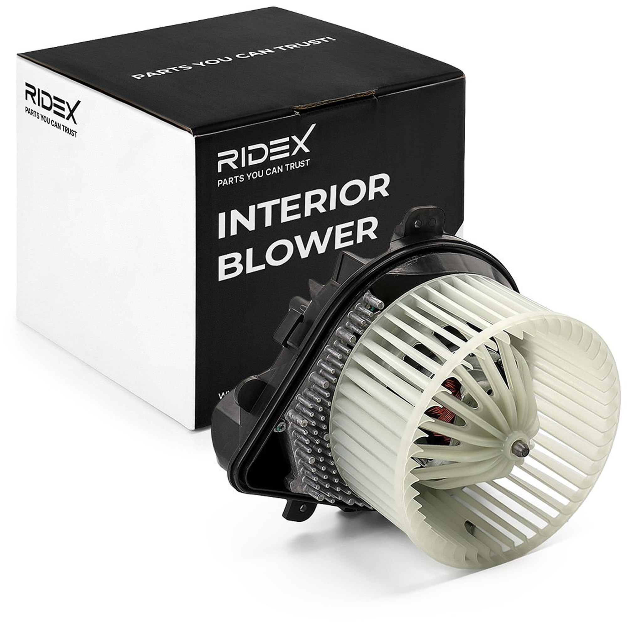 RIDEX Pulseur d'air habitacle 12V, Nombre de contacts enfichables 3, Compatible avec FIAT Scudo I Van 220 Ulysse II 179 Scudo I Camion plate-forme/Châssis 220, PEUGEOT Expert I Van 222 Expert I 224