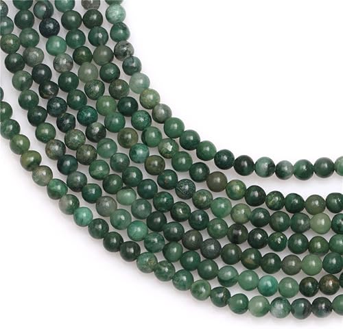 Miniatura 2 de Cuentas de jade africano occidental para hacer joyas piedras preciosas naturales semipreciosas de 0.157in redondo verde 15" JOE Foreman