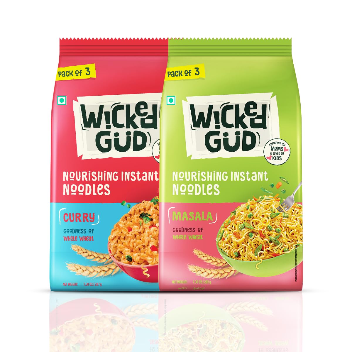 WickedGud Curry & Masala Instant Noodles
