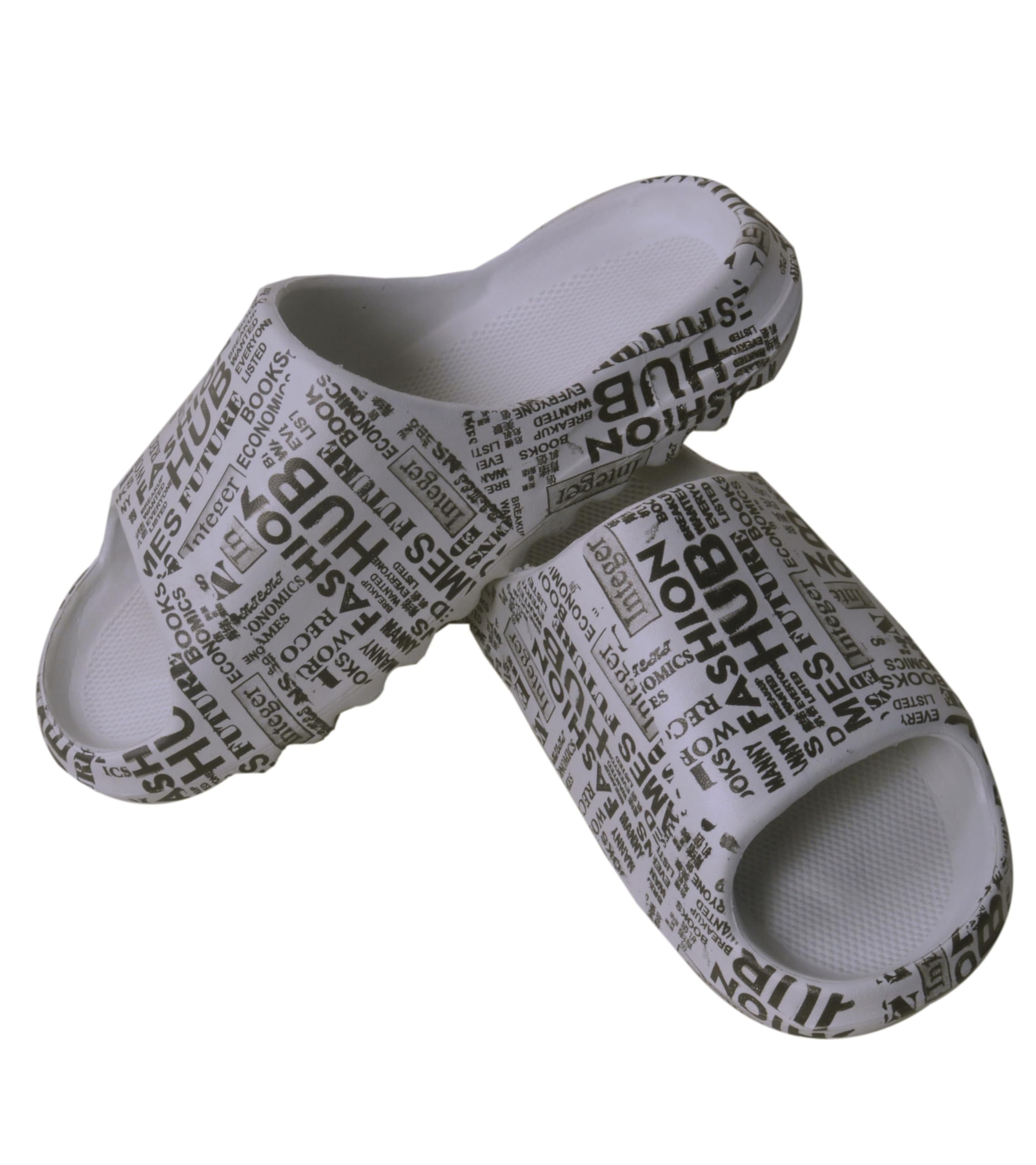 Slidder Slippers with Text Pattern, White (B0DH3BFMZD) Amazon Price History, Amazon Price Tracker