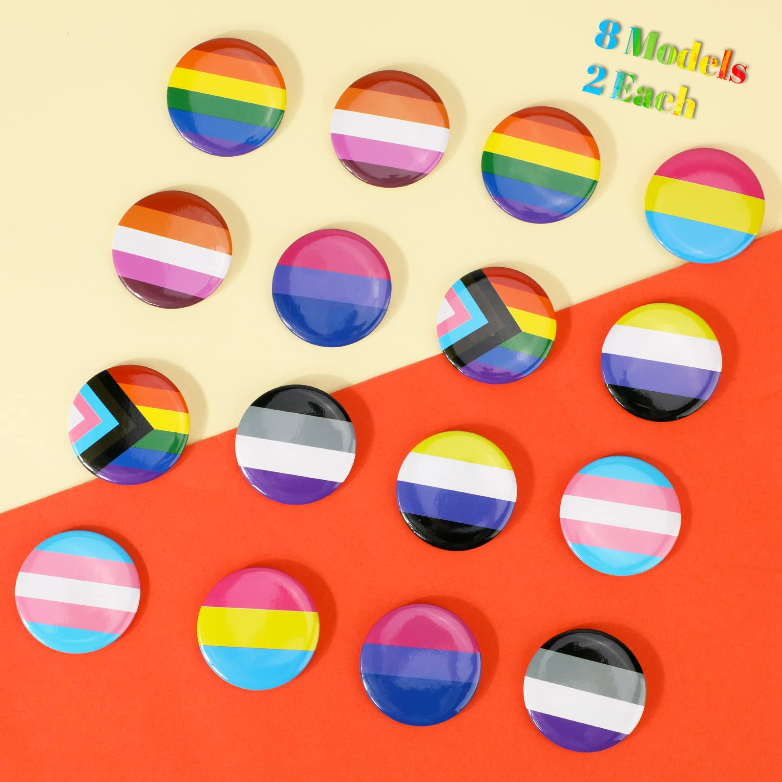 HOWAF Insignias de Orgullo Gay Arcoíris Bandera LGBT Pride Lesbica Bisexual Trans para Suéteres Bufandas Bolsos