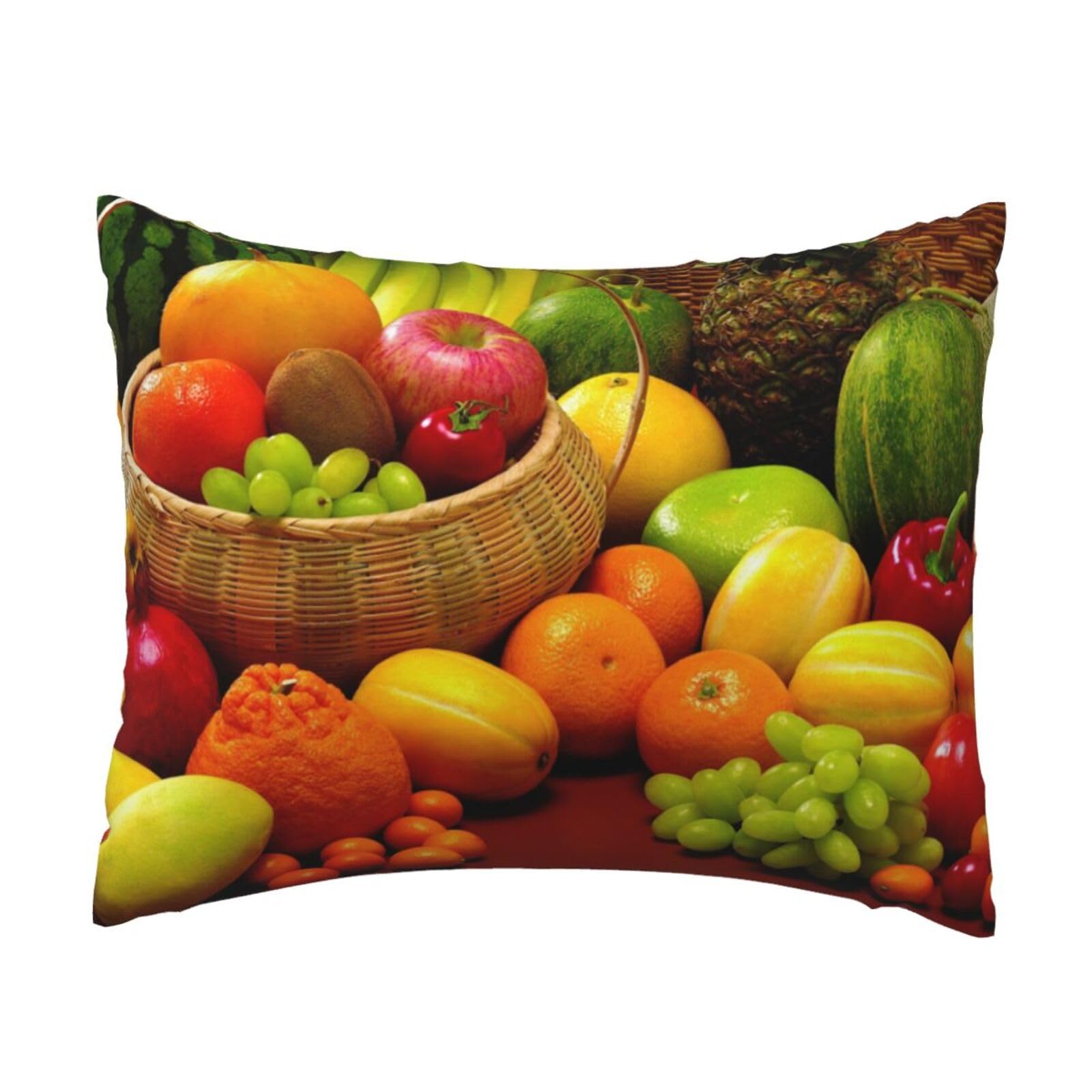 YFSGDLBN variety fresh vegetables fruits printed Pillow Case 20x26in decorative Cushion Cover pillowcase