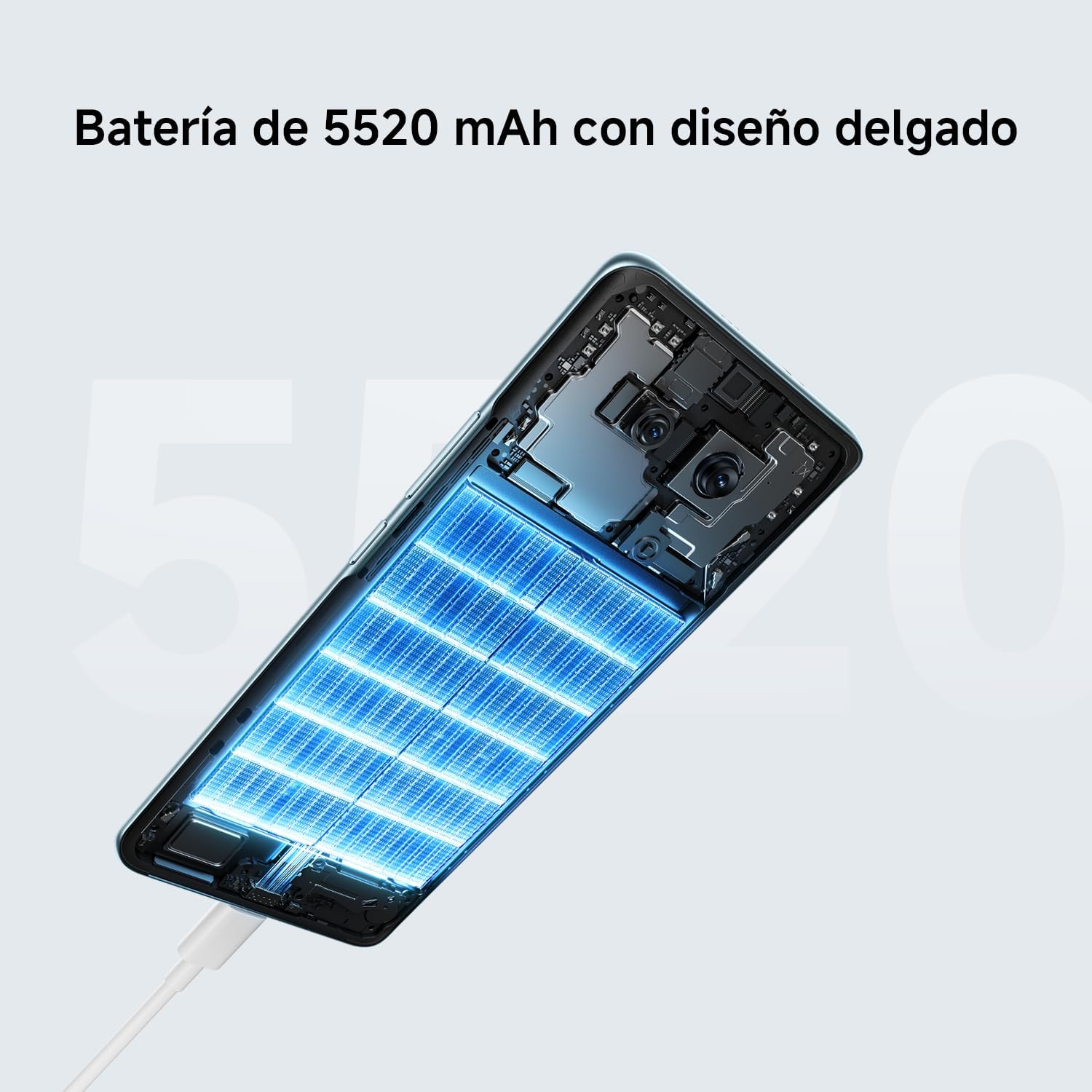 XIAOMI REDMI Note 15 5G – Smartphone de 8+256GB, Pantalla AMOLED FHD+ de 6,77″, Snapdragon 6 Gen 3, cámara de 108 MP, batería de 5520 mAh, Cargador no Incluido, Azul Glaciar (Versión ES) 7