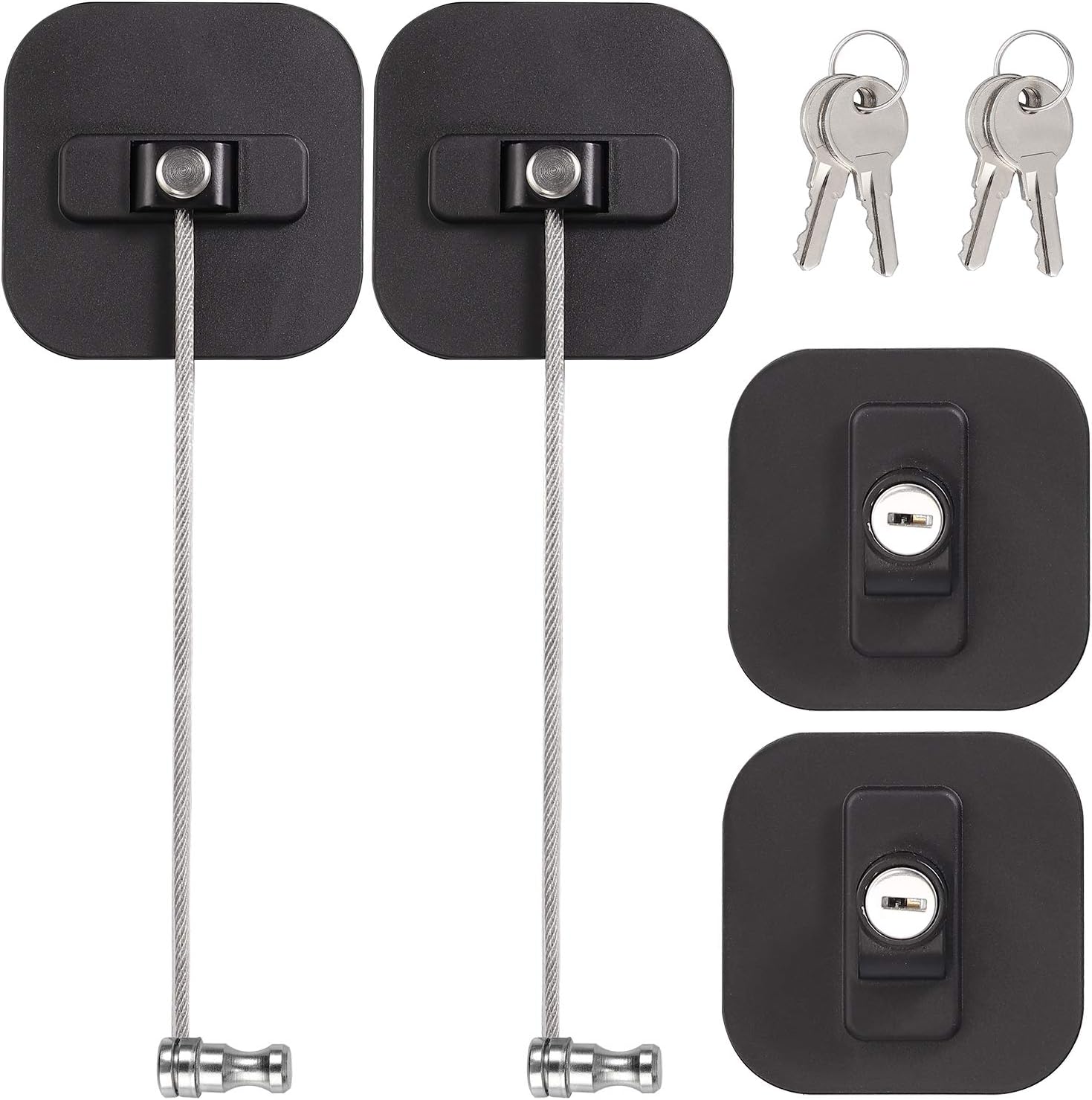 Justech 2PCs Child Safety Refrigerator Door Lock Fridge Door Lock