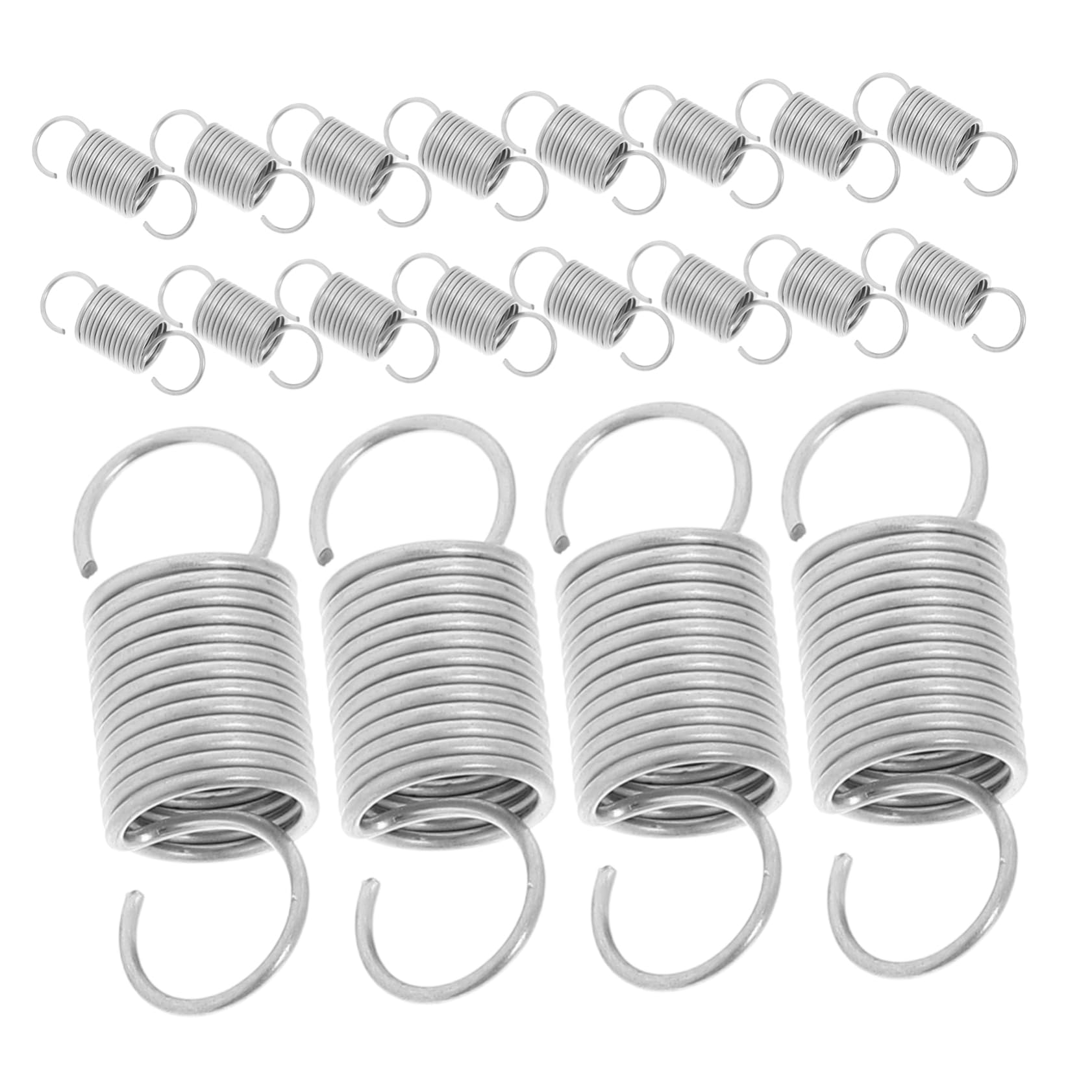 SOLUSTRE 20pcs Precision Stainless Steel Hooks Double Hook Design for Tension Stretching Versatile for Home Industrial Use