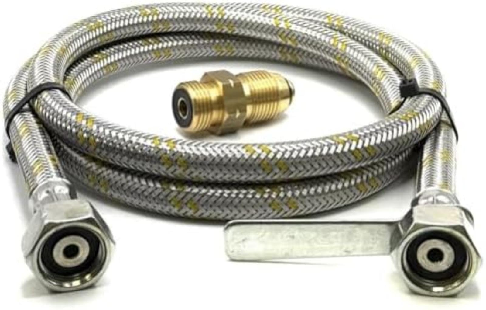 Zestaw węża do napełniania propanem butanem Lpg, 1,5 m, dla 0,880 Pol Lh męski na 21,8 mm żeński wzmocniony pigtail, dla nas, Australia, Belgia elastyczna rura wydechowa