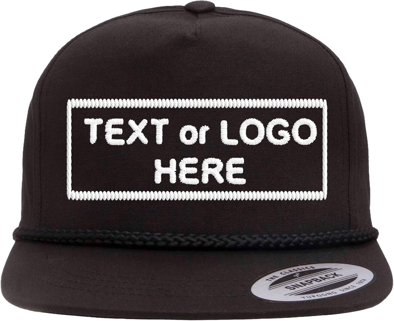 Custom Cap, Personalized Golf Style Baseball Hat with Rope, Embroidery or Print, Customized Hats with Logo or Text