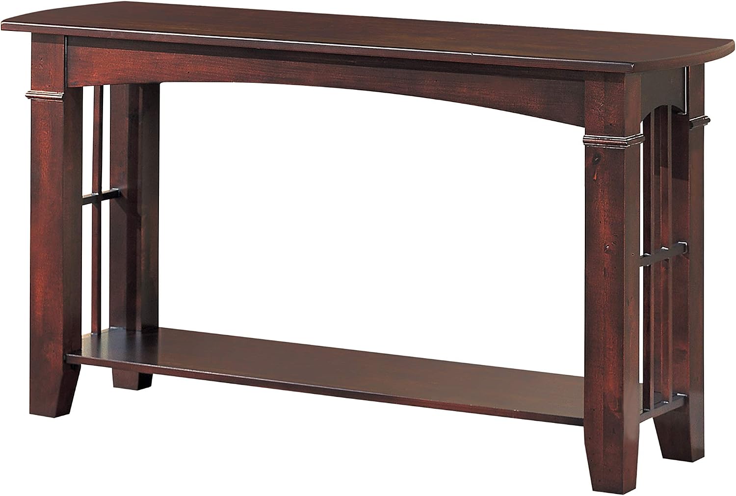 Coaster Home Furnishings Abernathy Sofa Table with Shelf Merlot, 18" D x 50" W x 28" H, Model:700009