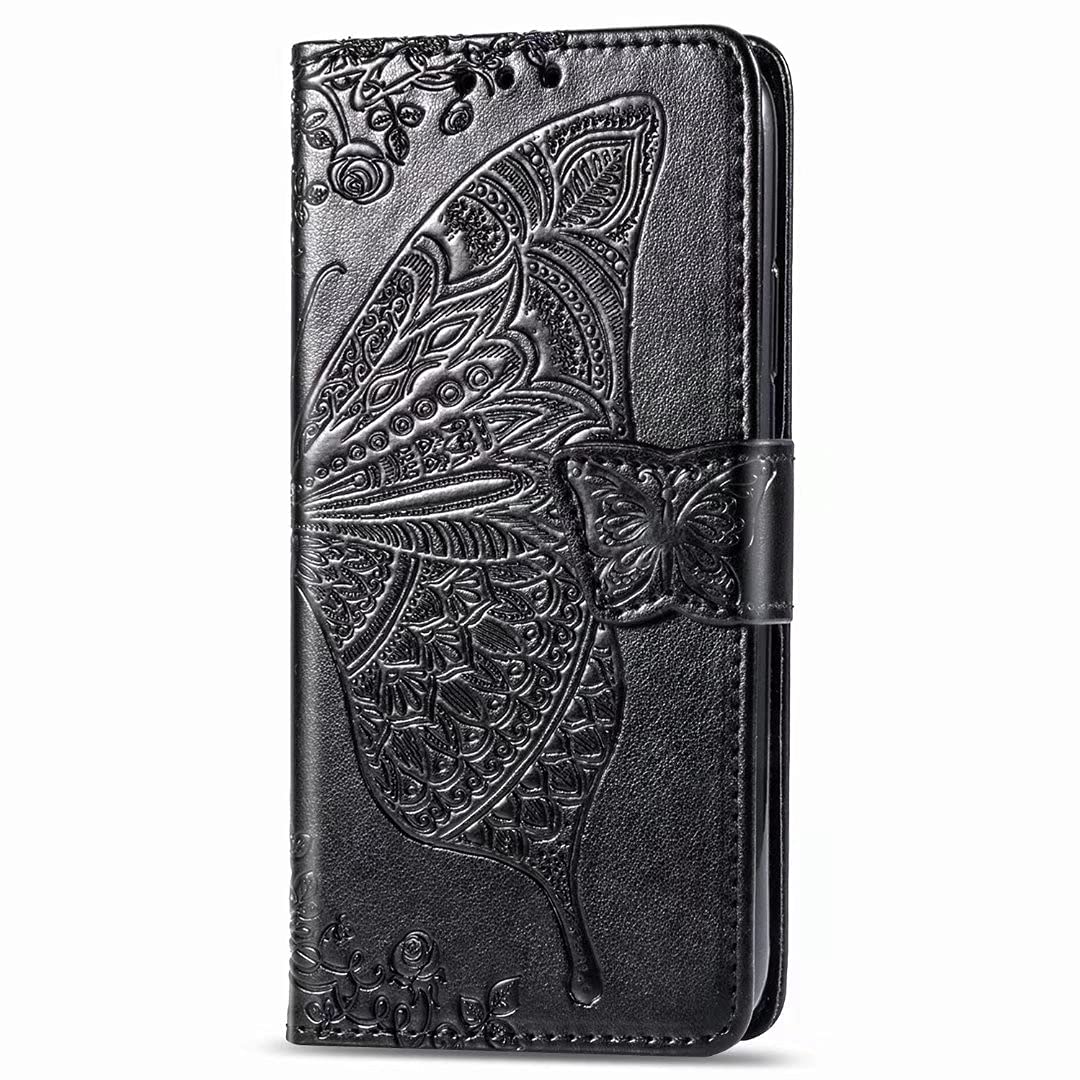 TUUNKMUY Hoesje Voor Samsung Galaxy S22 Ultra Telefoonhoes Lederen Portemonnee Boek Flip Folio Stand View Cover Compatibel Met Samsung Galaxy S22 Ultra Telefoonhoesje Roze