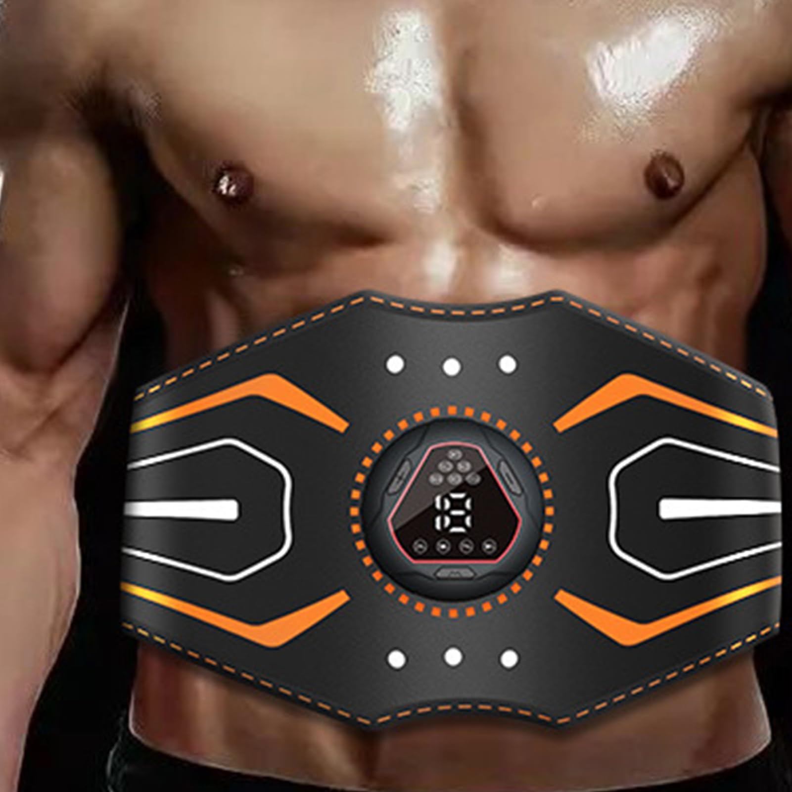 Ceinture Abdominale Stimulateur Musculaire - Machine pour Abdominaux,Équipement Fitness Numérique pour Activités Maison Voyage Transport Gym Repos Au Lit