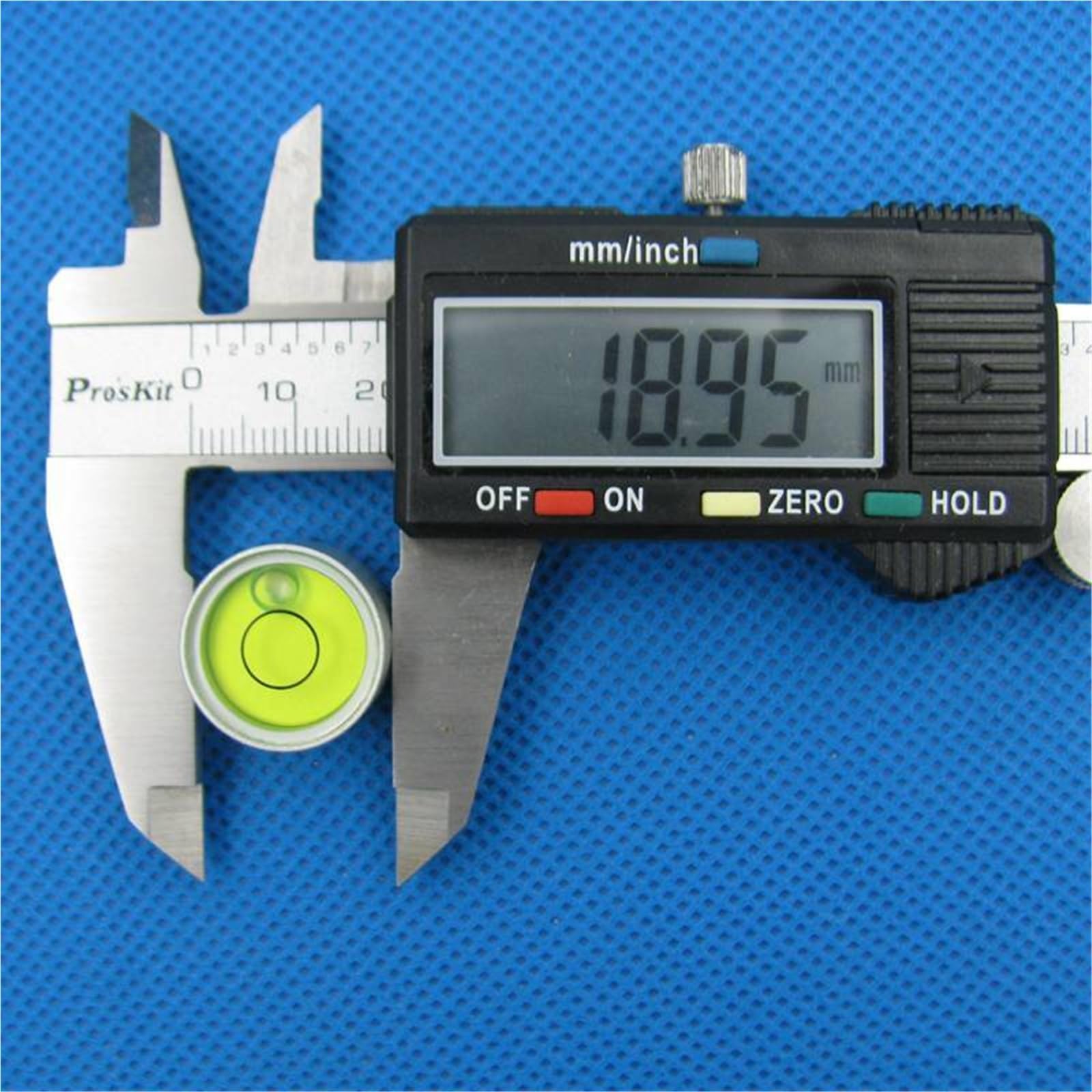 Burbuja de nivel de poste central, Mini nivel de burbuja de 19x11mm, cuenta Horizontal de Metal redonda, 5 uds.