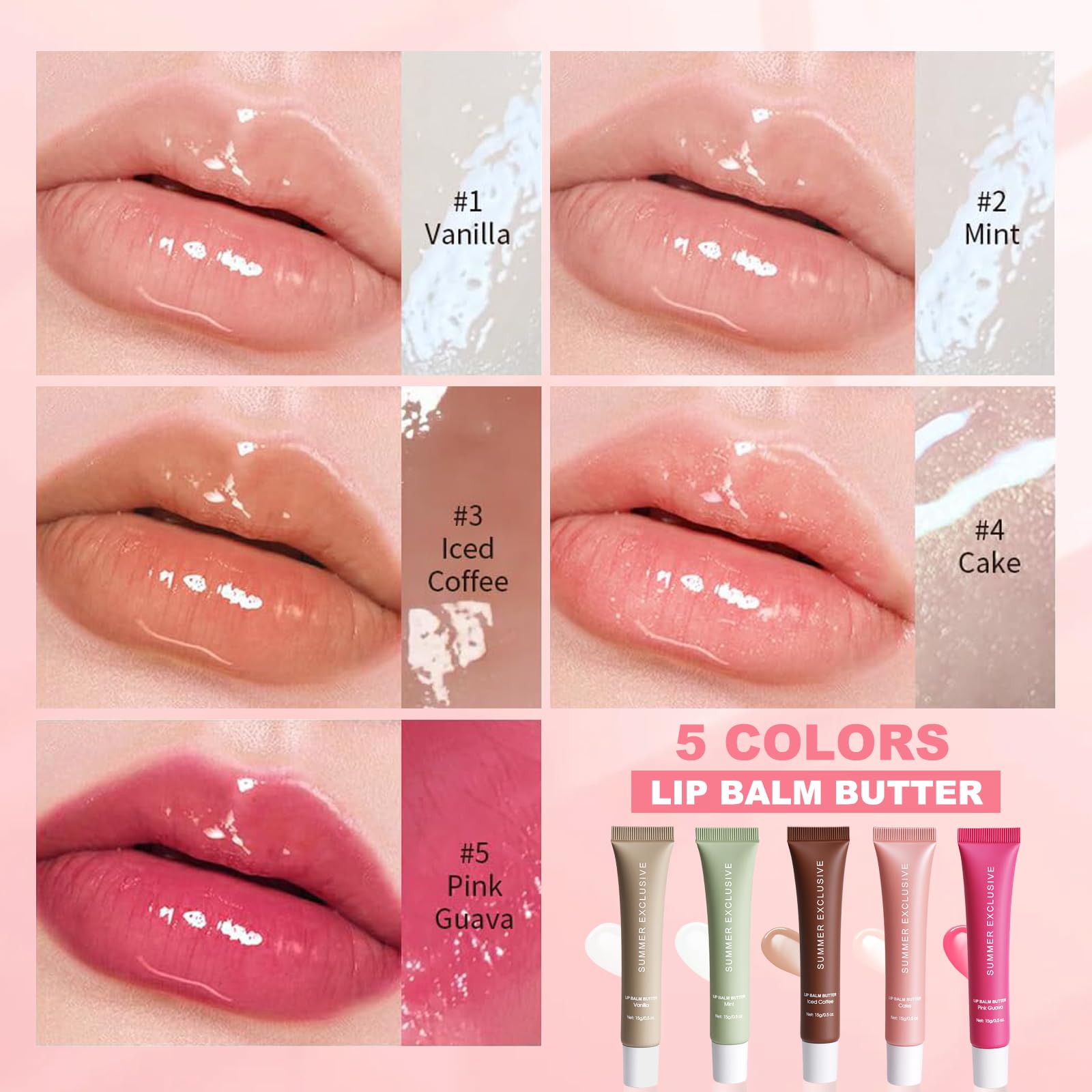 Sommer-Lippenbalsam-Butter als Lippenpflege-Geschenk für Frauen oder
