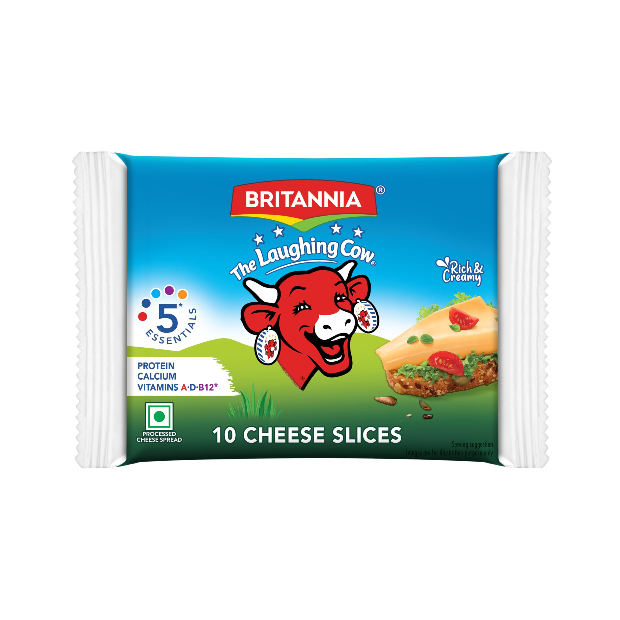 Britannia The Laughing Cow Cheese Slices, 180g