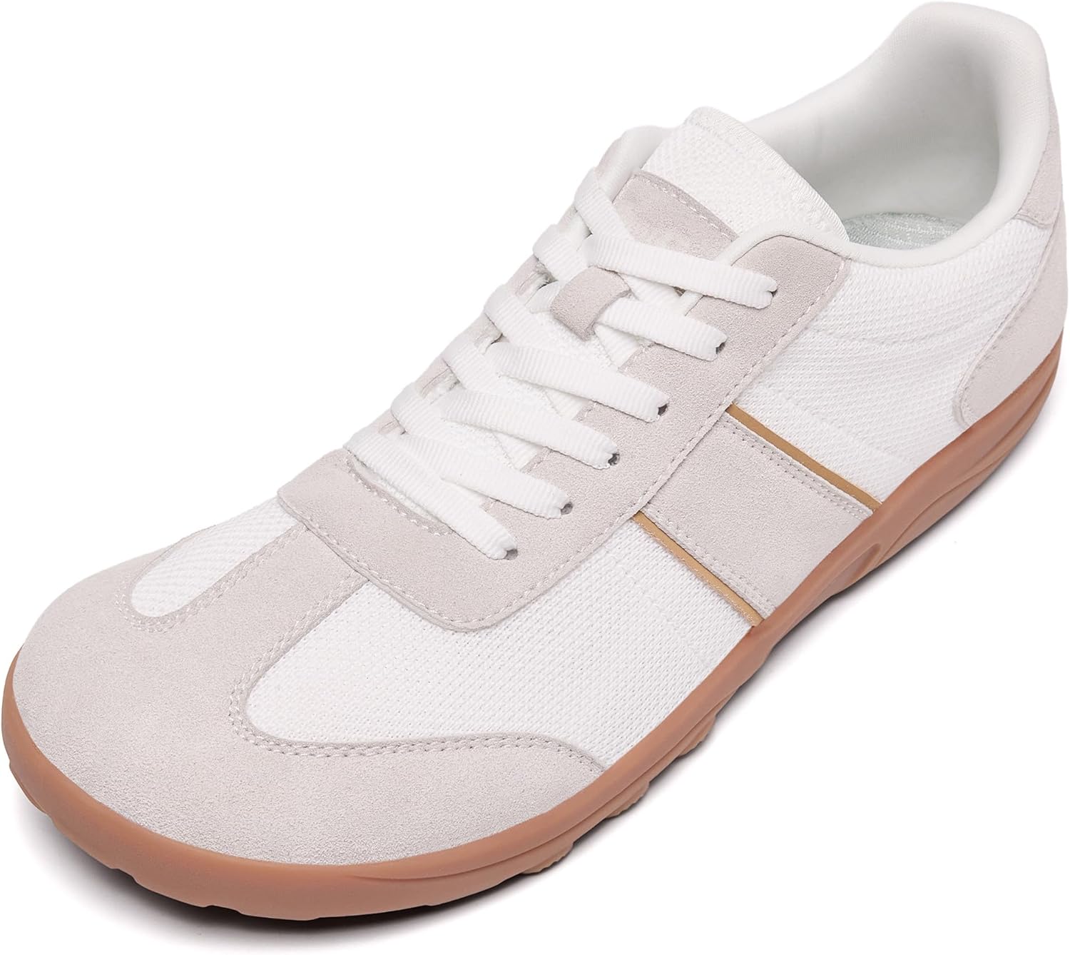 SILENTCARE Men's Wide Barefoot Shoes Sneakers Minimalist Zero-Drop Sole Wide Toe Box, Optimal Traction for Gym Walking Travel