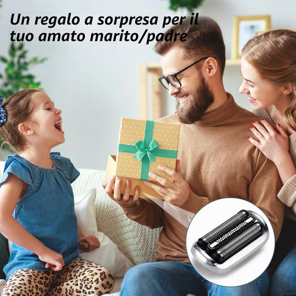 73S Testina di Ricambio per Braun Serie 7, 73S Testine di Rasatura di Ricambio Compatibili con Bra-un Series 7 7020s 7025s 7085cc 7027cs 7071cc ​​​​7075cc